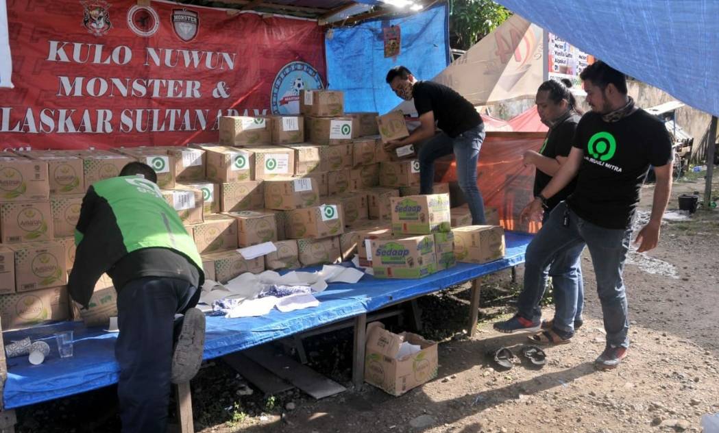 Gojek Bareng Mitra Salurkan 10 Ton Paket Bantuan Bencana lewat YABB
