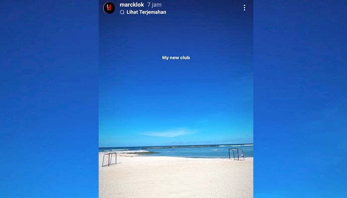 Unggah Potret Langit Biru di Instastory, Marc Klok Lempar Kode Klub Barunya yang Identik Berwarna Biru