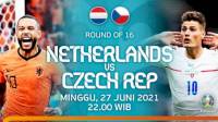 Live Streaming Euro 2020 Belanda vs Republik Ceko Malam Ini Pukul 23.00 WIB