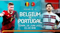 Link Live Streaming dan Siaran Langsung TV 16 Besar Euro 2020 Malam Ini Belgia vs Portugal
