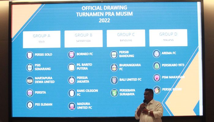Persib di Grup Neraka Bersama Bali United dan Persebaya, Ini Hasil Lengkap Pembagian Grup Piala Presiden 2022