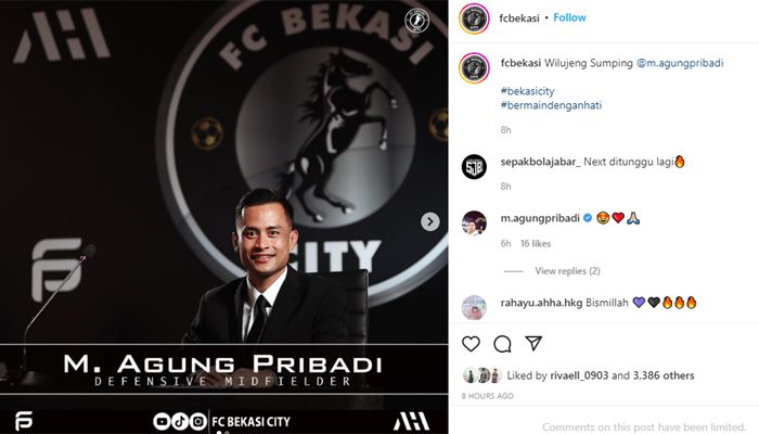 Bekasi City FC Kembali Rekrut Eks Pemain Persib