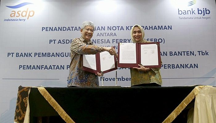 Bank Bjb Teken Kerja Sama Pemanfaatan Produk Perbankan dengan PT ASDP Indonesia Ferry