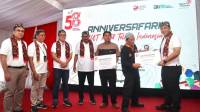 Sambut HUT ke-58, Telkom Jabar Serahkan Bantuan Pendidikan dan Sarana Umum di Sukabumi