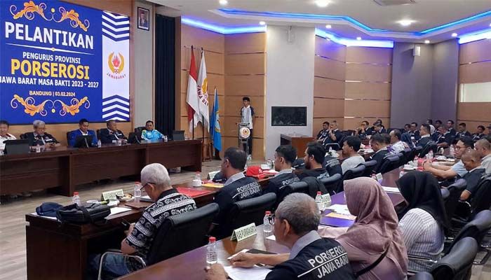 Abdul Haris Sugondo Resmi Dilantik Menjadi Ketua Umum Porserosi Jawa Barat