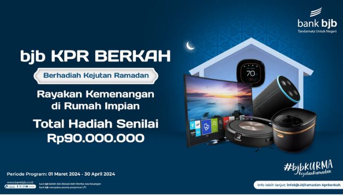 Promo Ramadan, Suku Bunga KPR bank bjb Mulai dari 6,88 Persen    