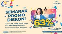 Sambut HUT ke 63, bank bjb Hadirkan Program Semarak Promo Diskon 63%