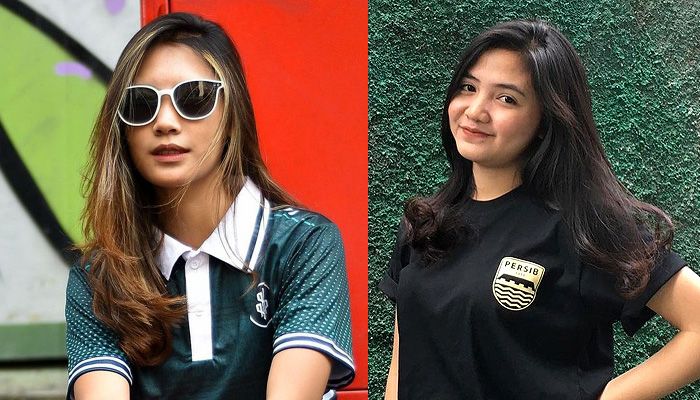 Dua Bobotoh Cantik Ini Beri Dukungan kepada Febri Hariyadi