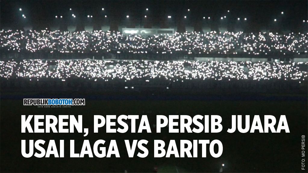 [VIDEO] Bikin Merinding... Rangkaian Perayaan Persib Juara Usai Lawan Barito di Stadion GBLA