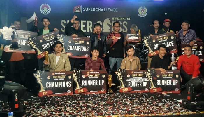 Super Chess Series III 2025 Sukses Digelar, Juara Kategori Bergengsi Direbut Pecatur Muda