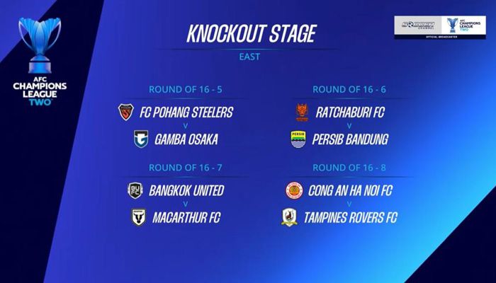 Hasil Drawing 16 Besar AFC Champions League Two: Persib  vs Ratchaburi FC